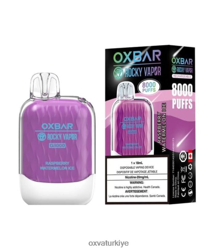 666Z4V40 ahududu karpuz buz - OXVA Disposable Pod OXVA OXBAR G8000
