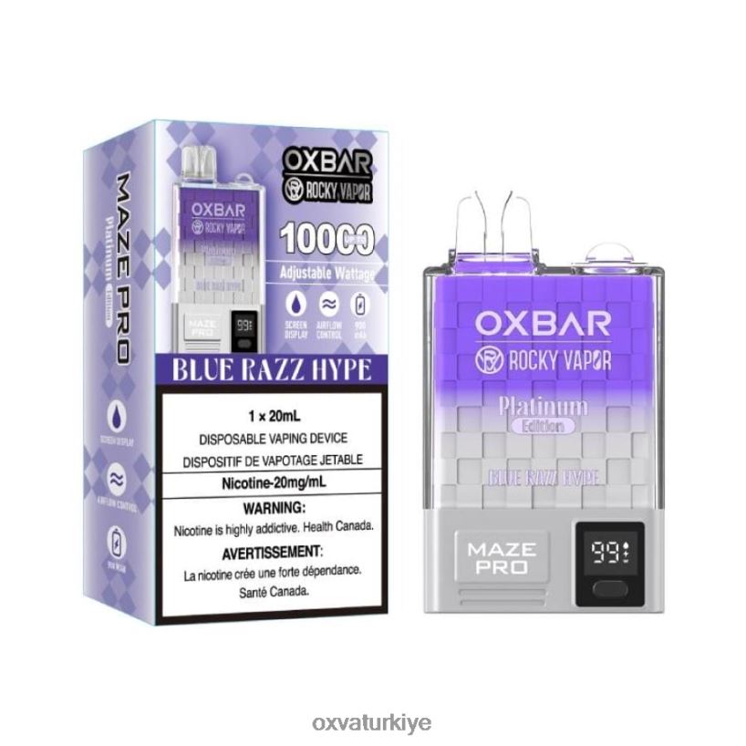 666Z4V16 mavi razz heyecanı - OXVA Shop OXVA OXBAR MAZE PRO 10000