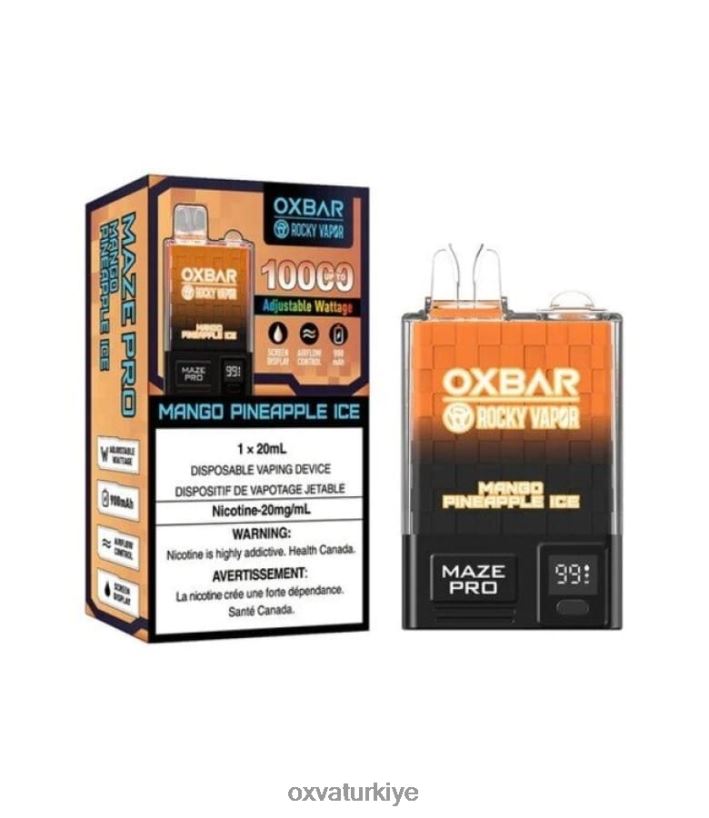 666Z4V29 mangolu ananaslı buz - OXVA Review OXVA OXBAR MAZE PRO 10000